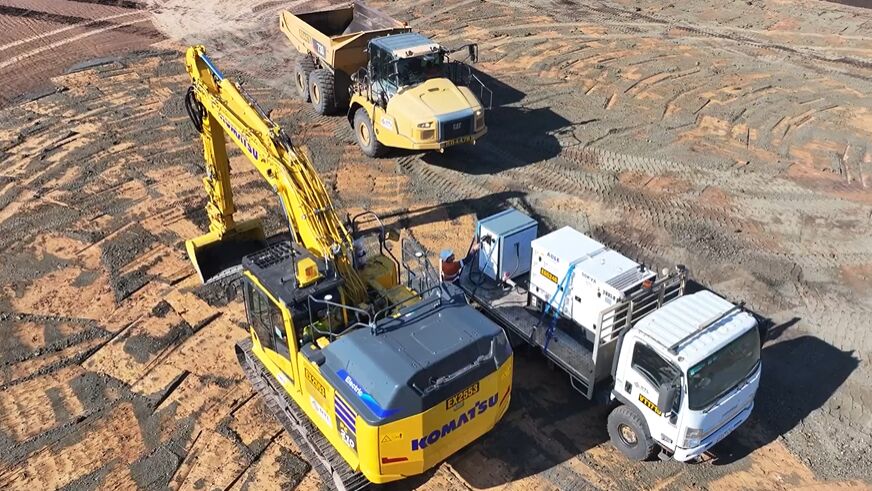 Reducing emissions with RTL electric excavator trial